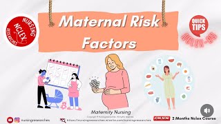 Maternal Risk Factors Maternity Nursing [upl. by Riley]