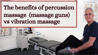 The benefits of percussion massagers massage guns vs vibration massage [upl. by Irak]