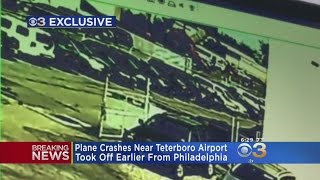 Exclusive Video Shows Plane Crashing Near NJ Airport [upl. by Jeffry]