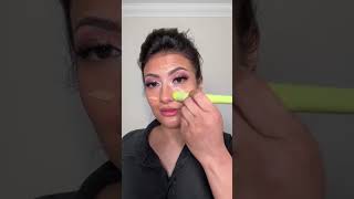 Hudabeauty Easy blur foundation in Amarettihudabeautyyoutube makeup youtubeshorts [upl. by Nosidam]