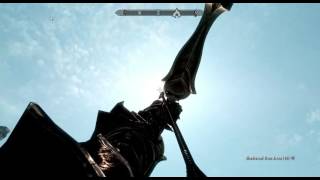 Skyrim How to Use Auriels Bow [upl. by Ahsienahs366]