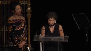 2018 Murrow Awards Ingrid CiprianMatthews accepts the CBS TV Overall Excellence Award [upl. by Ibok834]