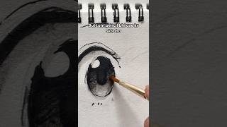 THIS is the EASIEST WAY TO DRAW EYES art shorts [upl. by Airdnahs]