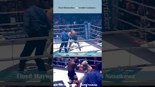 Floyd Mayweather vs Tenshin Nasukawa boxing vs kickboxing [upl. by Aroon]