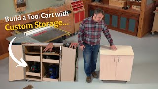 Building a Tool Cart with Custom Storage [upl. by Ahsuas]