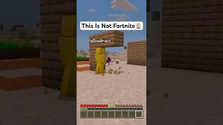 This Is Not Fortnite😂 foryou fortnite minecraft minecraftmemes fortnitememes [upl. by Ashlan]