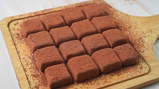 Chocolate Truffle Recipe With 2 Ingredient  Condensed Milk Chocolate Truffles  Yummy [upl. by Ayocat]