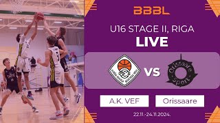 AKraukla VEF 2009 vs Orissaare 2009  BBBL Boys U16 [upl. by Irita]