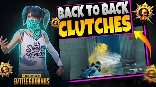 Unbelievable😱 Clutches in Pubg Mobile 💯 Back To Back Clutch Mastere😎  SAFI GAMING [upl. by Galen820]