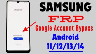 Samsung FRP Bypass 2024🔥Android 11121314  New Method  Frp Lock Unlock All Samsung Frp Bypass [upl. by Eimac156]