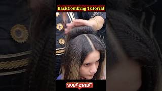 Back Combing hairstyle shorts viral [upl. by Metsky425]