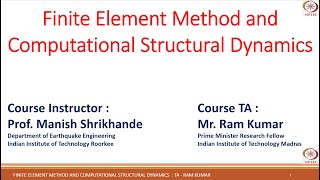 Week 5 Interpolating polynomial for three  four and six nodes 2D elements  FEM and CSD  NPTEL [upl. by Odessa]