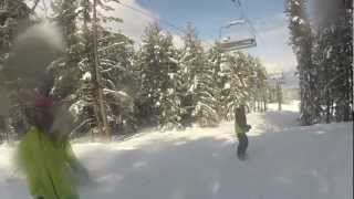 GoPro Snow report 15th February 2013 Bansko Blog [upl. by Nyrehtac782]