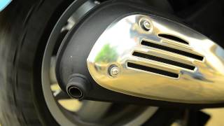 Vespa LXV 150 3Vie standard exhaust sound [upl. by Ennayk201]