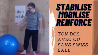 Bouge ton dos 30 avec ou sans swiss ball [upl. by Llehsal]