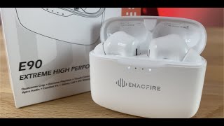 Enacfire E90 True Wireless Earbuds Review  4900 pair of earbuds Any Good [upl. by Urial]