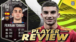 86 SHOWDOWN FERRAN TORRES PLAYER REVIEW META  FIFA 23 ULTIMATE TEAM [upl. by Llertnov]