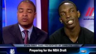 Hasheem Thabeet on ESPN First Take [upl. by Lebatsirc208]