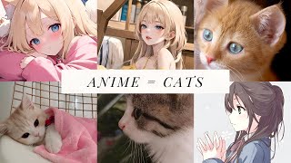 How to draw an anime cat [upl. by Lesiram]