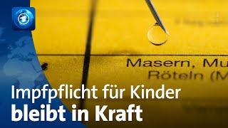 Bundesverfassungsgericht MasernImpfpflicht in Kitas und Schulen bestätigt [upl. by Schaumberger]