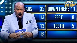 Name a Body Part That People Don’t Wash Properly  Family Feud [upl. by Cathy]