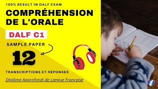 DALF C1  Compréhension de lorale No 12  DALF C1 Listening Practice Test Online [upl. by Gearalt433]