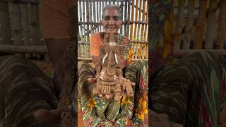 Lord Ganesha Made with Clay ganeshchaturthi shorts [upl. by Acnairb]