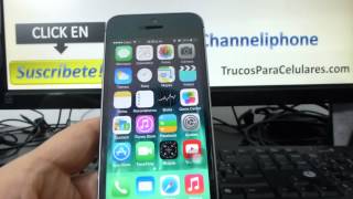 Como desactivar gps en iphone 5S 5C 5 4 iOS 7 español Channeliphone [upl. by Asuncion333]