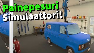 KOUKUTTAVA PAINEPESURI SIMULAATTORI  Powerwash Simulator [upl. by Idisahc]