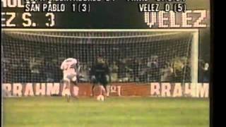 Copa Libertadores 1994  Final  San Pablo 1 3  Vélez 0 5 [upl. by Ilrahc162]