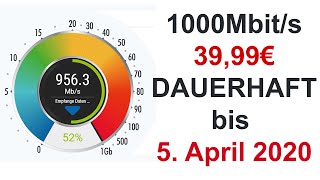 1000 Mbits bei Vodafone Cable Max bis April 2020 für 3999€ Dauerhaft schnelles Internet mit WLAN [upl. by Bay]