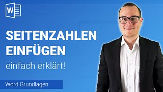 SEITENZAHLEN einfügen einfach erklärt  Lerne Microsoft Word ✅ [upl. by Ailgna]