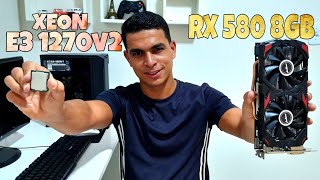 Conseguimos rodar FIFA 23 e COD WARZONE com o XEON E3 1270v2 e RX 580 8GB [upl. by Clapp]