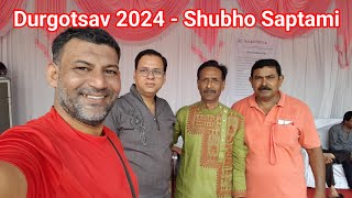 Durgotsav 2024 Shubho Saptami Milantirtha Pujo New Panvel Banthia School Playground Subh Sharodiya [upl. by Centeno]