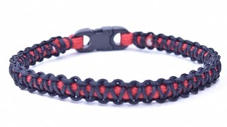 How to Make a Mini Cobra Paracord Bracelet  Bored Paracord [upl. by Florenza281]