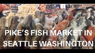 PIKE PLACE FISH MARKET  SEATTLE WASHINGTON [upl. by Serilda]