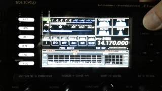 Yaesu FTDX3000 Bandscope options [upl. by Anawait55]