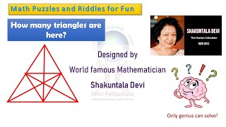 Daily Math Puzzles  Can you identify all the distinct triangles Its said as only Genius can solve [upl. by Leontina]