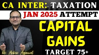 CAPITAL GAINS L2  Income tax act  CAPITAL ASSETS  CA Inter January 2025  Dr Ankur Aggarwal [upl. by Calabresi932]