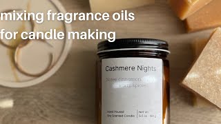 HOW I KNOW WHAT SCENTS TO MIX TOGETHER  blending fragrance oils for candles [upl. by Pollock]