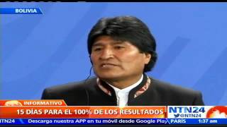 El No a la reelección de Evo Morales gana con un 5130 al completar el cómputo [upl. by Jaan476]