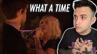 Julia Michaels amp Niall Horan  What A Time LIVE Reaction [upl. by Adalard210]