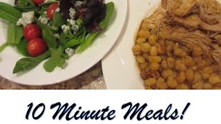 UNDER 10 MINUTE DINNER IDEAS  Slow Cooker Recipes [upl. by Hameerak]