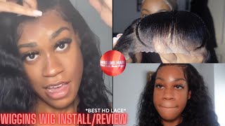 WIGGINS HAIR THE BEST PRE EVERYTHING LACE  WIG INSTALL ￼ REVIEW ￼ WATER WAVE HAIR WATCH FULL [upl. by Airdnoed980]