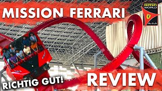 Review Mission Ferrari  Nach 9 Jahren Bauzeit endlich offen  Ferrari World Abu Dhabi [upl. by Lotson]