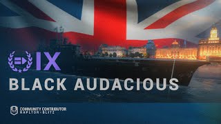 World of Warships Blitz Black Audacious A New Force In The Black Armada [upl. by Yemrots]