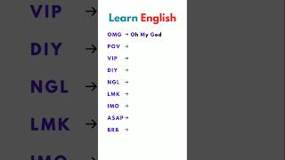 Acronyms in English englishlesson learnenglish englishtips [upl. by Asyram707]