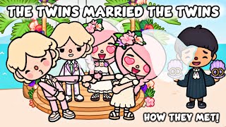 The Twins Married the Twins How They Met  Love Story  Toca Life Story  Toca Boca [upl. by Vick13]