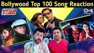 Reaction On Bollywood TOP 100 Hindi songs  Bollywood Songs [upl. by Handler]