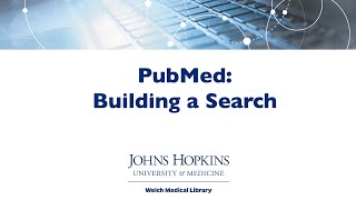 PubMed Building a Search [upl. by Iverson]